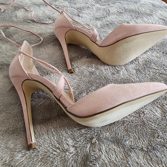 Yarney Lace Up Pump in Mauve, Size US9 - Picture 3 of 7